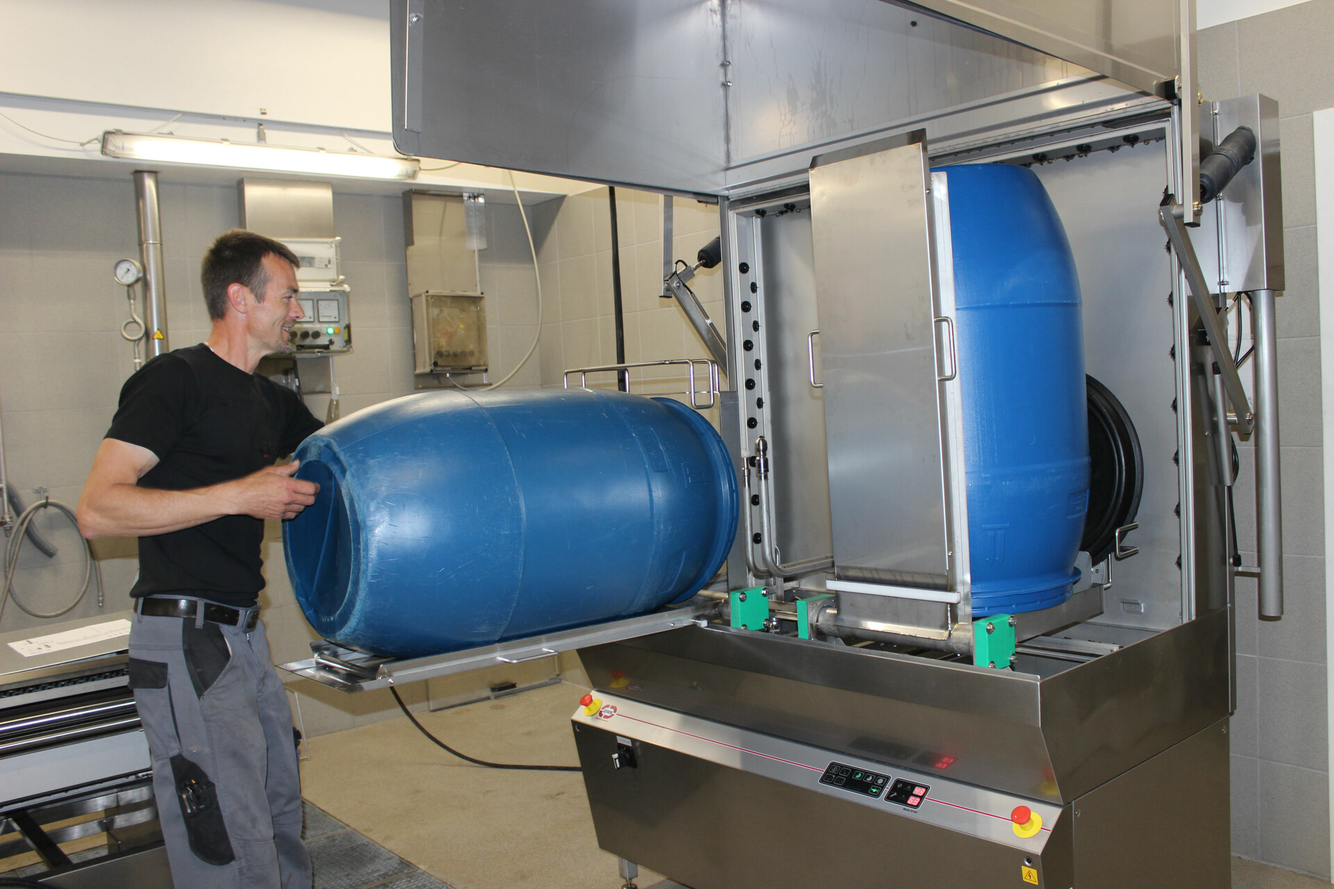 Tøndevasker til vask og desinficering af tønder